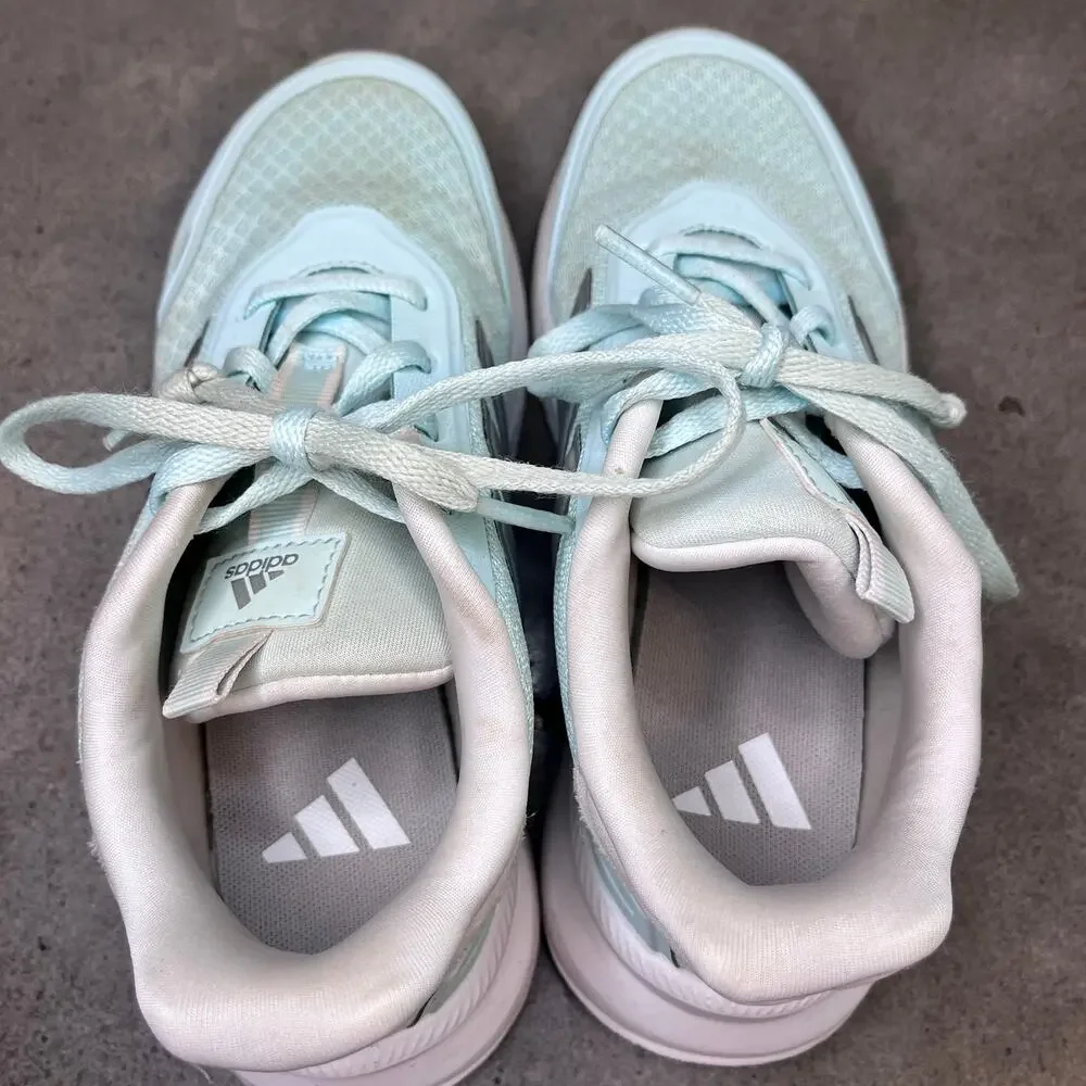Adidas PLRPath halo mint cloudfoam sneakers youth girls size 2 shoes
